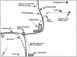 A sketch plan of the Karangahake area